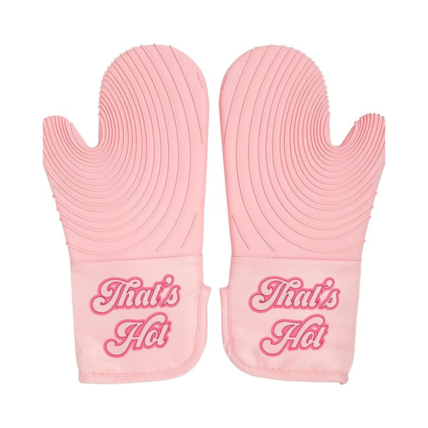 HOT Pink Oven Mitt Set